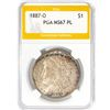 Image 1 : 1887-O Morgan Silver Dollar PGA MS67 PL