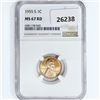 Image 1 : 1955-S Wheat Cent NGC MS67 RD