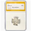 Image 1 : 1916-S Barber Dime PGA MS64+