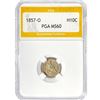 Image 1 : 1857-O Seated Liberty Half Dime PGA MS60