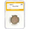 Image 1 : 1869-S Seated Liberty Quarter PGA XF40