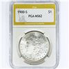 Image 1 : 1900-S Morgan Silver Dollar PGA MS62