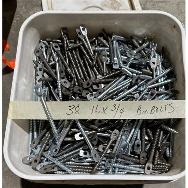 Container of bin bolts (38 16x3/4)