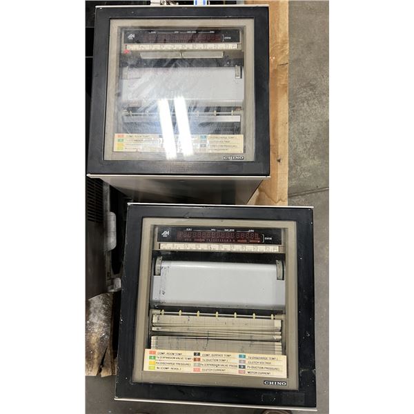 Lot of (2) Chino #AH520-NNN 2 Channel Dot Recorders