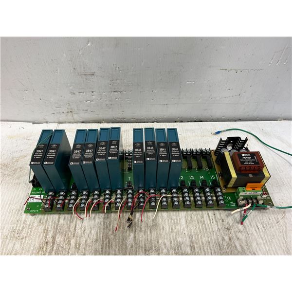 Lot of Analog Devices Modules on Backplane Board