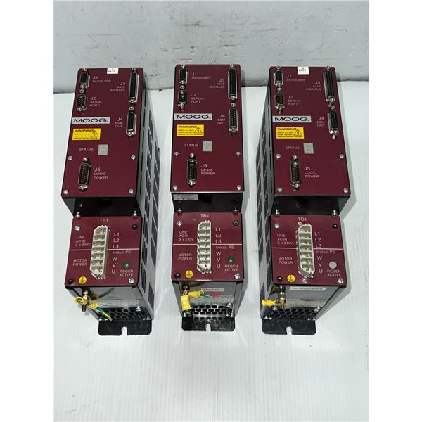 Lot of (3) Moog Servo Drives