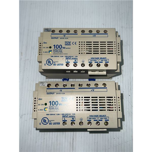 Lot of (2) IDEC IZUMU CORP #PS5R-E24 Power Supplies