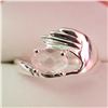 Image 1 : JP944-172 SILVER ROSE QUARTZ RING SIZE 7