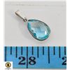 Image 1 : JP944-193 SILVER BLUE TOPAZ PENDANT