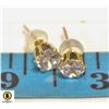 Image 1 : JP944-188 10K CZ EARRINGS *NO VISIBLE STAMPING*