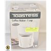 Image 1 : TOASTESS SINGLE CUP COFFEE MAKER- NEW IN BOX