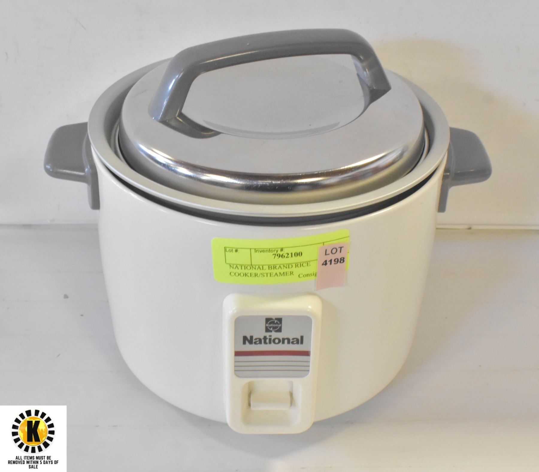 NATIONAL BRAND RICE COOKER/STEAMER