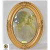 Image 1 : OVAL FRAMED BUBBLE / DOME PORTRAIT MOTHER & CHILD