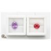 Image 1 : #175-GENUINE RUBY 2.85CT,AMETHYST 2.90CT GEMSTONE