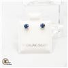 Image 1 : #216-NATURAL BLUE SAPPHIRE EARRINGS