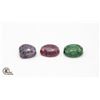 Image 1 : #77-GENUINE RUBY, SAPPHIRE, EMERALD GEMSTONE70.80C