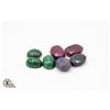 Image 1 : #100-GENUINE EMERLAD,RUBY,SAPPHIRE GEMSTONE 91.10C