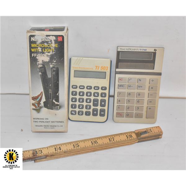 COLLECTIBLE LOT 2 X TEXAS INSTRUMENT CALCULATOR,