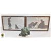 Image 1 : ORIGINAL FRAMED ARCTIC PHOTOS & ESKIMOP FIGURE