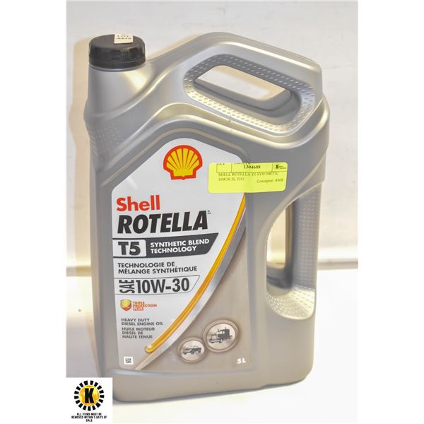 SHELL ROTELLA T5 SYNTHETIC 10W30 5L JUG