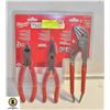 Image 1 : MILWAUKEE 3 PIECE COMFORT PLIERS SET