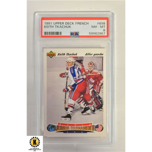 KEITH TKACHUK FRENCH VERSION ROOKIE