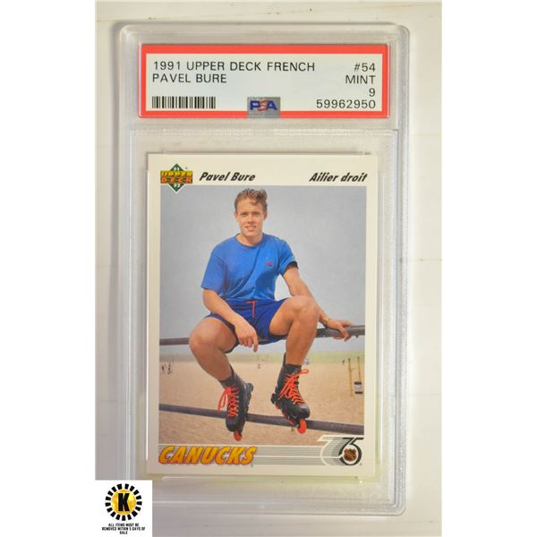 PAVEL BURE UD FRENCH VERSIO PSA 9 (1991)