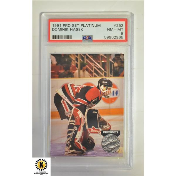 DOMINIK HASEK PRO SET PLATINUM PSA 8(1991)