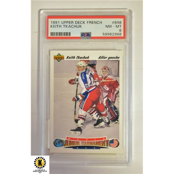 KEITH TKACHUK FRENCH VERSION ROOKIE