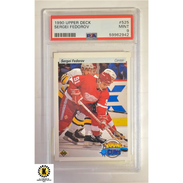 SERGEI FEDOROV ROOKIE PSA 9 (1990)