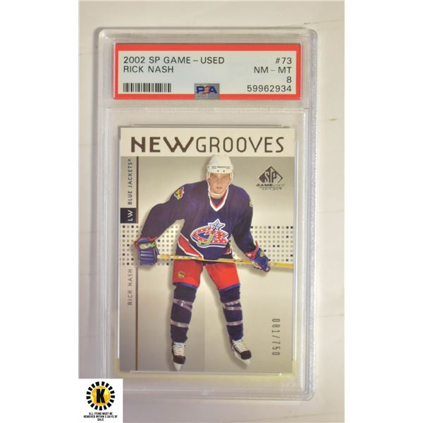 RICK NASH SP GAME USED ROOKIE