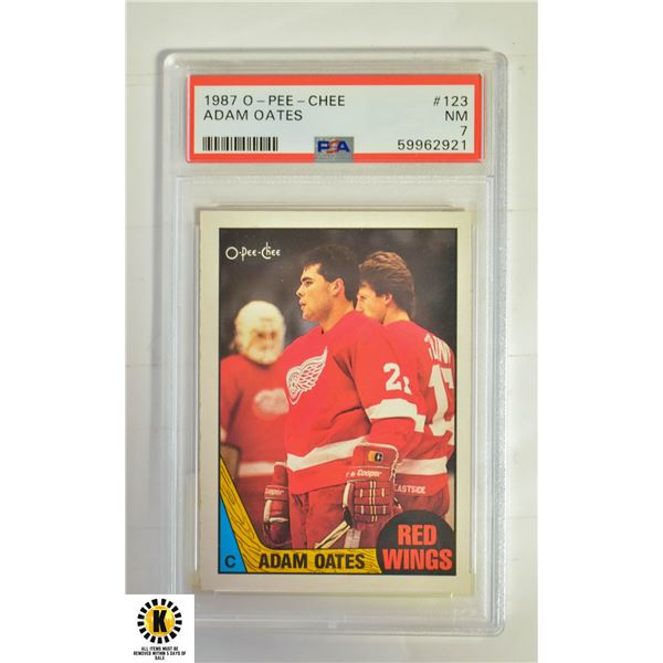 ADAM OATES OPC ROOKIE PSA 7 (1987)