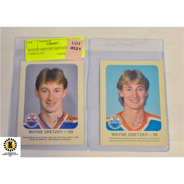 WAYNE GRETZKY RED ROOSTER (2 CARD LOT)