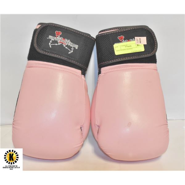 PINK BOXING GLOVES