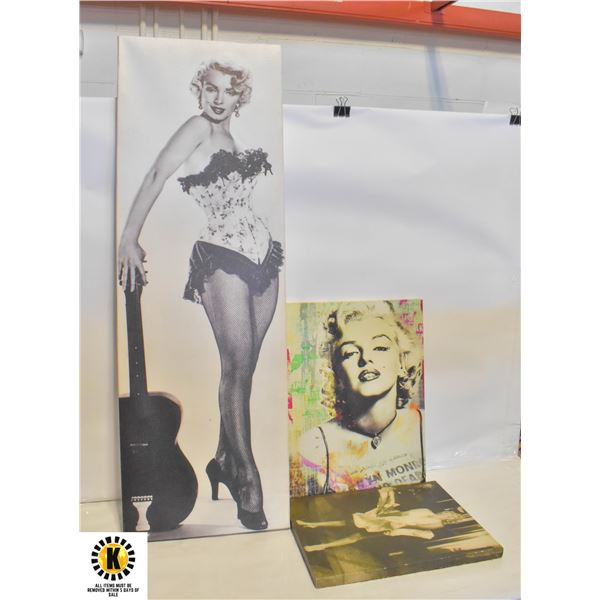 MARILYN MONROE 10"X13" 16"X12" 15"X20"