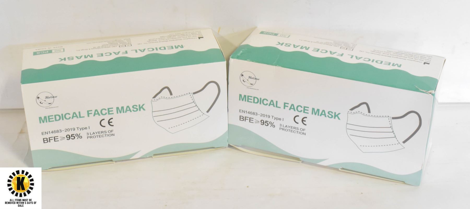 3 BOXES OF MEDICAL GRADE FACE MASKS