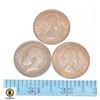 Image 2 : LOT OF 3 OLD GREAT BRITAIN LARGE PENNY COINS