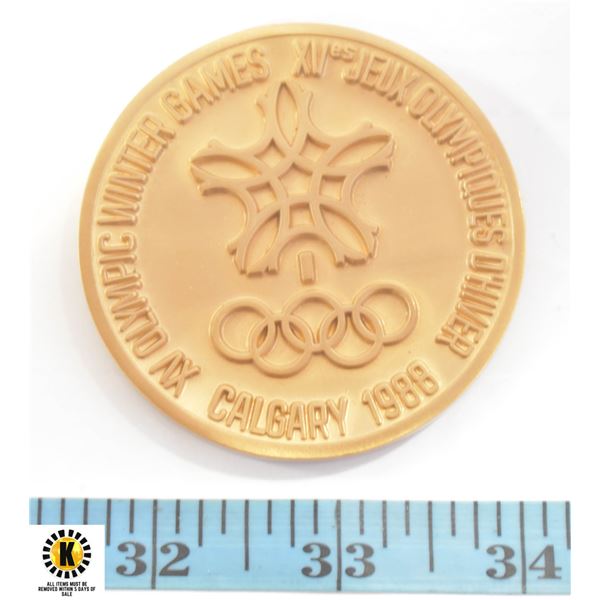 LARGE 1988 CALGARY OLYMPICS COMMEMORATIVE