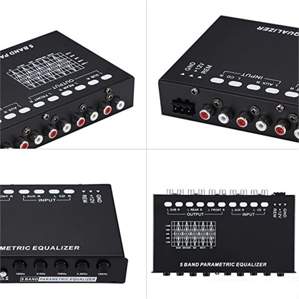 NEW FACMOGU 2.1 CH 5-BAND CAR AUDIO EQUALIZER