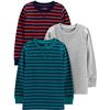 Image 1 : NEW 3 PACK OF CARTER'S THERMAL LONG SLEEVE SHIRTS