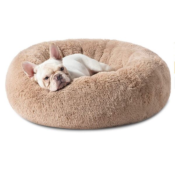 FSEALED FLUFFY CALMING DOG BED,