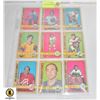 LOT OF 9 OPC CARDS 1972