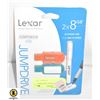 Image 1 : LEXAR JUMP DRIVE 2X8GB NEW