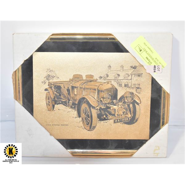 1928 4.5 LITRE BENTLEY WALL DISPLAY, NEW