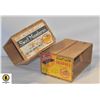 MANDARIN ORANGES WOODEN CRATES SET OF 2