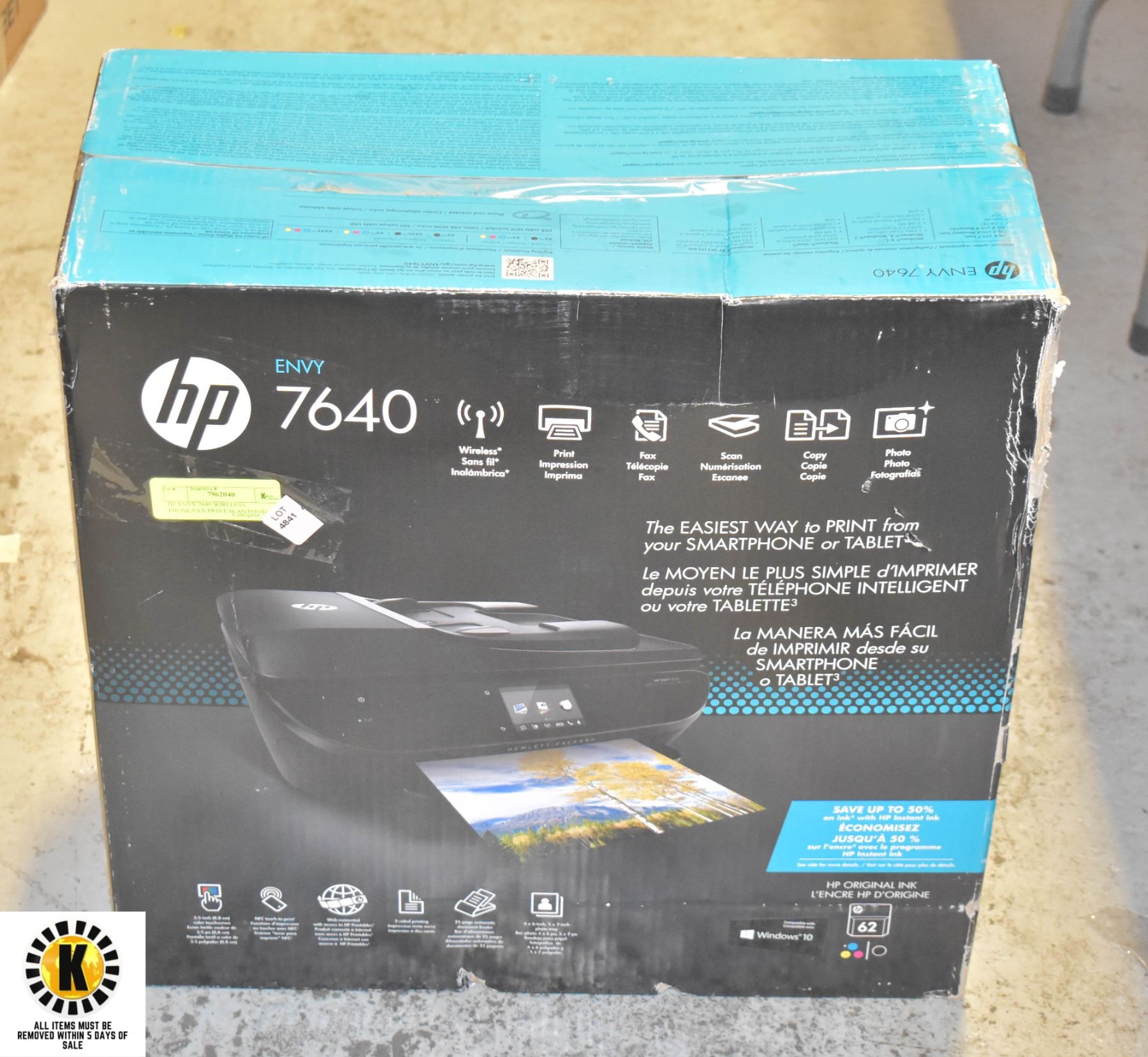 7640 HP ENVY 7640 WIRELESS PHONE/FAX/PRINT/SCAN/PHOTO