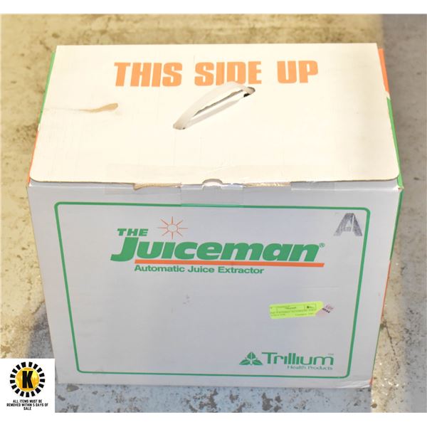 "THE JUICEMAN" AUTOMATIC JUICE EXTRACTOR