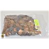 Image 1 : LARGE BAG OF US PENNIES (5.2LBS TOTAL WEIGHT)