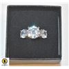 Image 1 : 3 CUBIC ZIRCINIA RING, .925