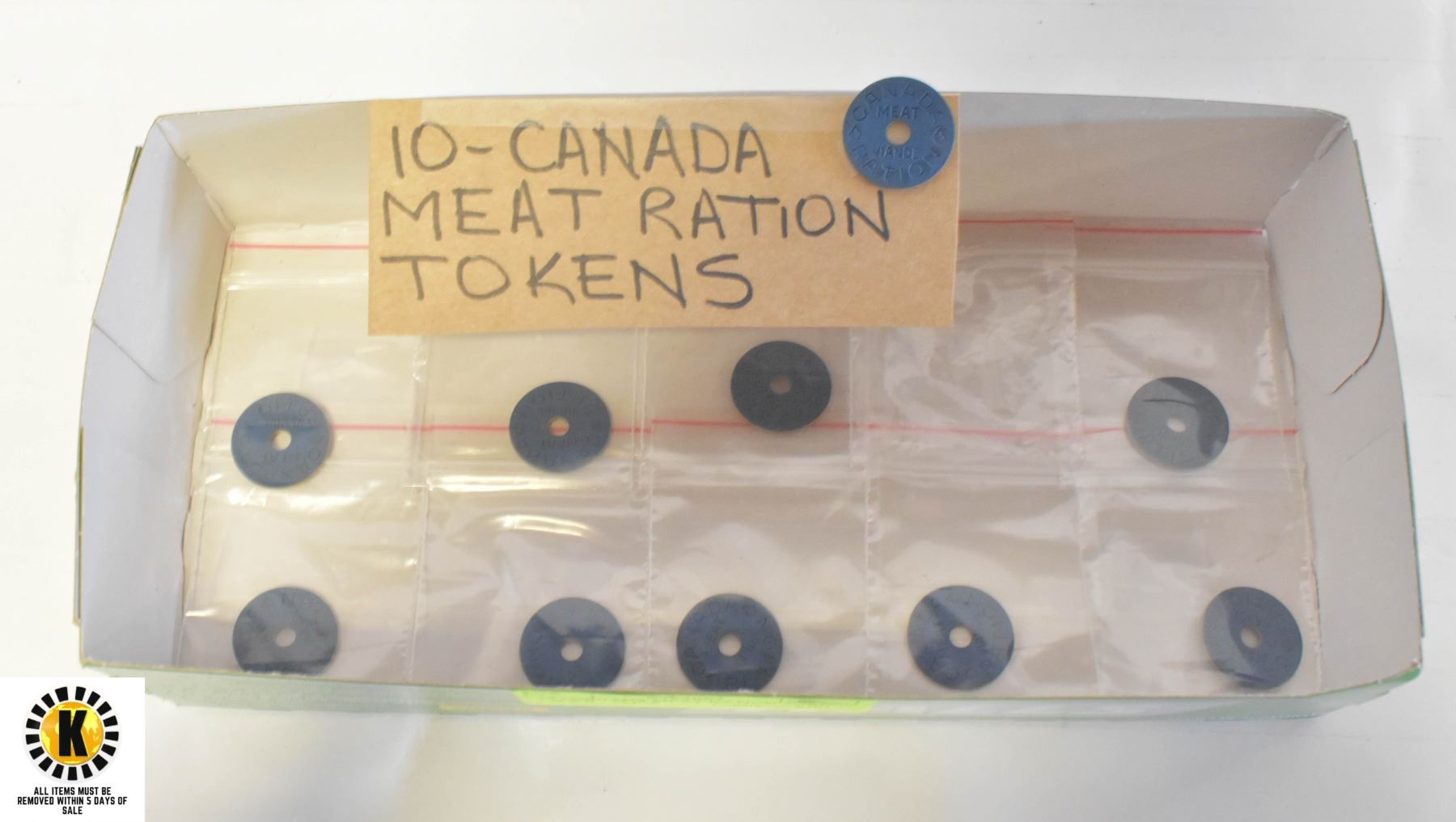 Meat Ration Token 10 - CANADA MEAT RATION TOKENS - WWII - 1940'S